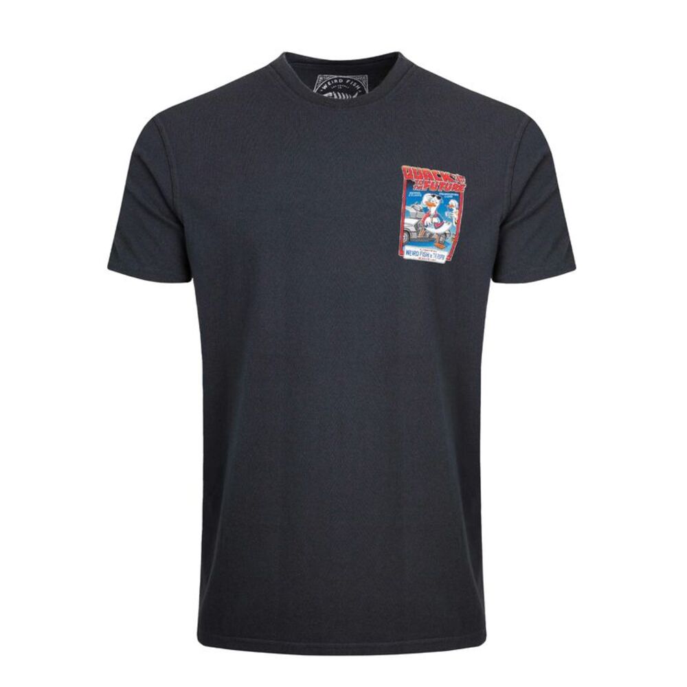 Weird Fish Mens Quack to the Future RSPB Collaboration T-Shirt / Navy